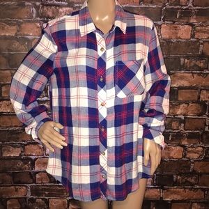 Unpublished flannel button down shirt